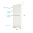 AURLANE - Porte de Douche Pivotante 70x180 cm en Verre Trempe 5 mm - Finition Or Brosse - GOLD ELEMENTARY - vignette