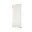 AURLANE - Porte de Douche Pivotante 70x180 cm en Verre Trempe 5 mm - Finition Or Brosse - GOLD ELEMENTARY - vignette