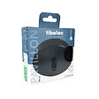 TIBELEC - Pavillon cylindrique cache-fil métal - Noir - Diam.90 x 25 mm - vignette