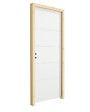 BALLAY - Bloc-porte alvéolaire gravé 4 lignes horizontales - 204x83cm - vignette