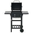 VIDAXL - vidaXL Gril de barbecue au charbon de bois et étagère inférieure Noir - vignette