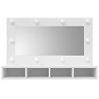 VIDAXL - vidaXL Armoire à miroir avec LED blanc 90x31,5x62 cm - vignette