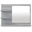VIDAXL - vidaXL Miroir de bain Sonoma gris 60x10,5x45 cm Bois d'ingénierie - vignette