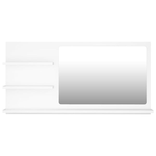 VIDAXL - vidaXL Miroir de salle de bain blanc 90x10,5x45 cm bois d’ingénierie - large