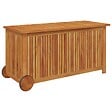 VIDAXL - vidaXL Boîte de rangement de jardin avec roues 113x50x58cm Bois acacia - vignette