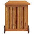 VIDAXL - vidaXL Boîte de rangement de jardin avec roues 113x50x58cm Bois acacia - vignette