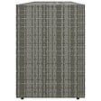 VIDAXL - vidaXL Armoire de rangement jardin Gris 198x55,5x80 cm Résine tressée - vignette
