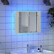 VIDAXL - vidaXL Armoire salle de bain à miroir LED Blanc 60x12x45 cm Acrylique - vignette