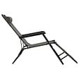 VIDAXL - vidaXL Chaises longues pliables 2 pcs avec repose-pied Acier Gris - vignette
