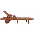 VIDAXL - vidaXL Chaises longues lot de 2 avec table Bois d'acacia solide - vignette