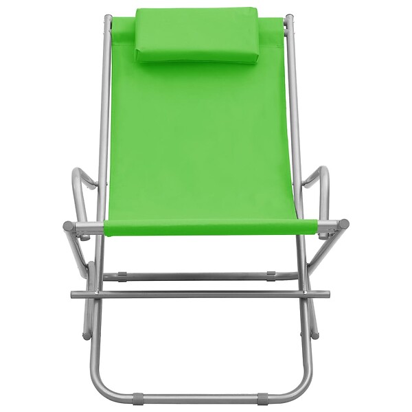 VIDAXL - vidaXL Chaises à bascule lot de 2 Acier Vert - large