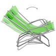 VIDAXL - vidaXL Chaises à bascule lot de 2 Acier Vert - vignette