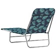 VIDAXL - vidaXL Chaises longues pliables lot de 2 Acier tissu Motif de feuilles - vignette