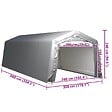 VIDAXL - vidaXL Tente de rangement 300x900 cm Acier Gris - vignette