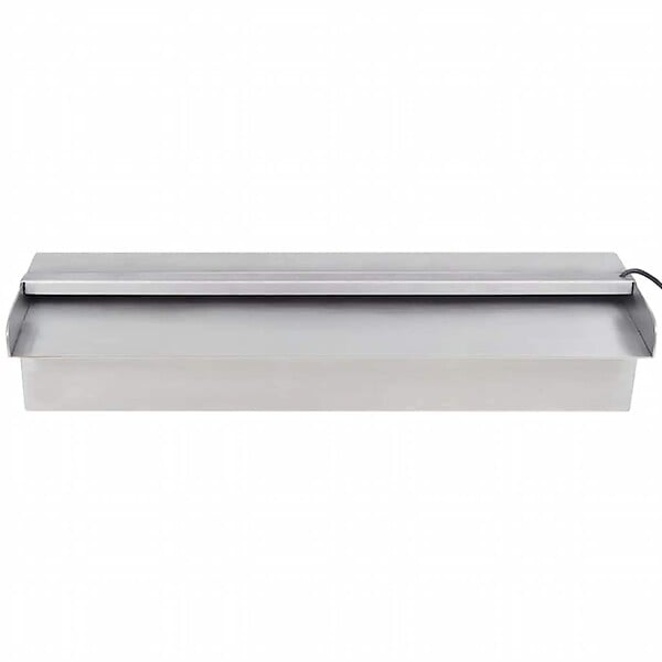 VIDAXL - Lame d'eau rectangulaire à LED 45 cm en acier inoxydable pour piscine - large