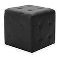 VIDAXL - vidaXL Poufs 2 pcs Noir 30 x 30 x 30 cm Similicuir - vignette