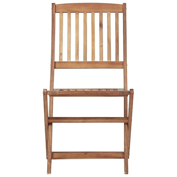 VIDAXL - vidaXL Chaises pliables de jardin lot de 8 avec coussins Bois d'acacia - large