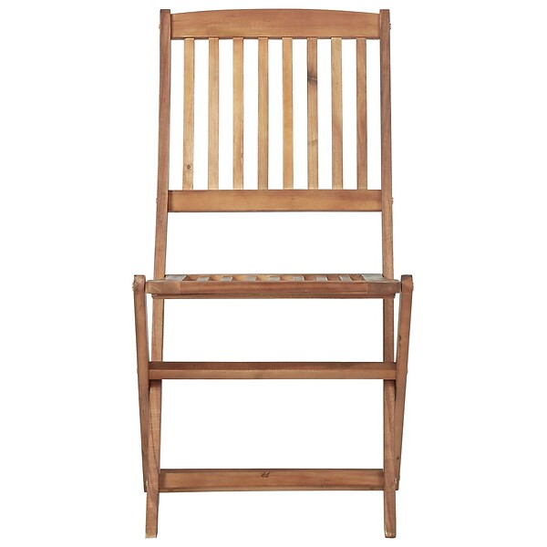 VIDAXL - vidaXL Chaises pliables de jardin lot de 6 avec coussins Bois d'acacia - large