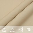 VIDAXL - vidaXL Voile de parasol tissu oxford triangulaire 3x4x5 m beige - vignette