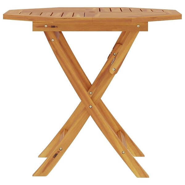 VIDAXL - vidaXL Table pliable de jardin 85x85x76 cm Bois de teck solide - large