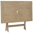 VIDAXL - vidaXL Table de jardin pliante gris 120x70x75 cm bois de teck solide - vignette