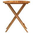 VIDAXL - vidaXL Table de jardin pliable Ø60x75 cm Bois d'eucalyptus solide - vignette
