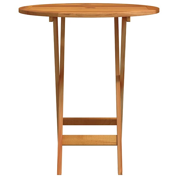 VIDAXL - vidaXL Table de jardin pliable Ø60x75 cm Bois d'eucalyptus solide - large
