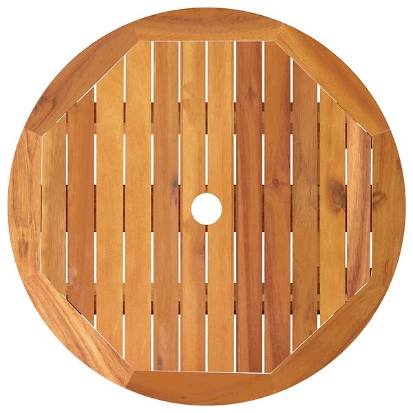 VIDAXL - vidaXL Table de jardin pliable Ø60x75 cm Bois d'eucalyptus solide - large