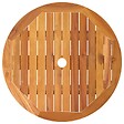 VIDAXL - vidaXL Table de jardin pliable Ø60x75 cm Bois d'eucalyptus solide - vignette