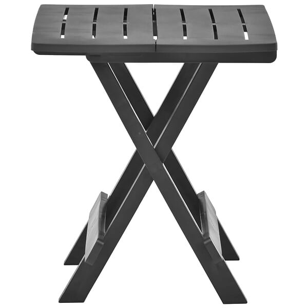 VIDAXL - vidaXL Table pliable de jardin anthracite 45x43x50 cm plastique - large