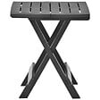 VIDAXL - vidaXL Table pliable de jardin anthracite 45x43x50 cm plastique - vignette