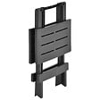 VIDAXL - vidaXL Table pliable de jardin anthracite 45x43x50 cm plastique - vignette