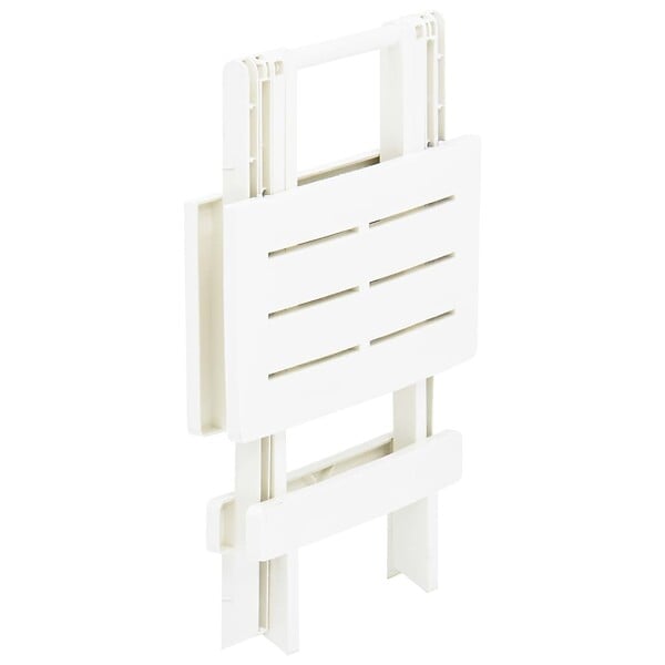VIDAXL - vidaXL Table pliable de jardin blanc 45x43x50 cm plastique - large
