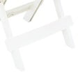 VIDAXL - vidaXL Table pliable de jardin blanc 45x43x50 cm plastique - vignette