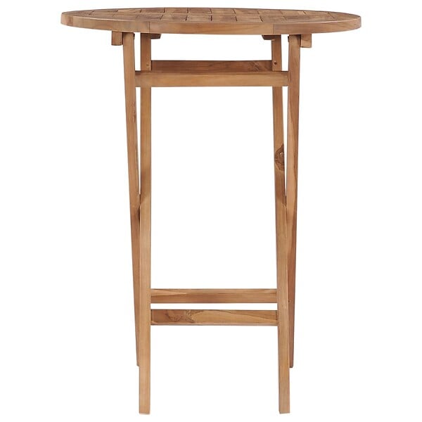 VIDAXL - vidaXL Table pliable de jardin 60 cm Bois de teck solide - large