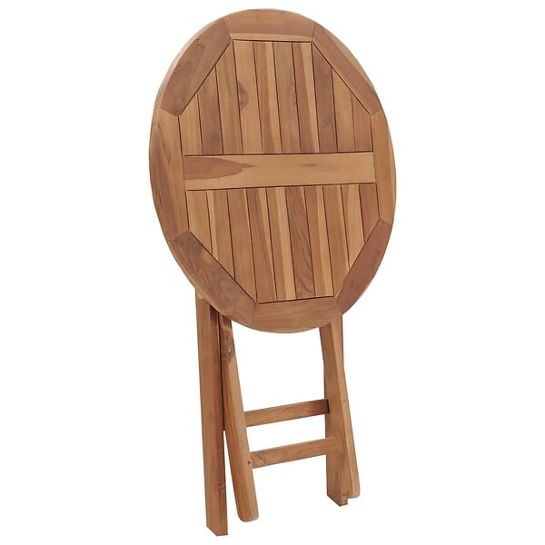 VIDAXL - vidaXL Table pliable de jardin 60 cm Bois de teck solide - large
