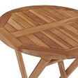 VIDAXL - vidaXL Table pliable de jardin 60 cm Bois de teck solide - vignette