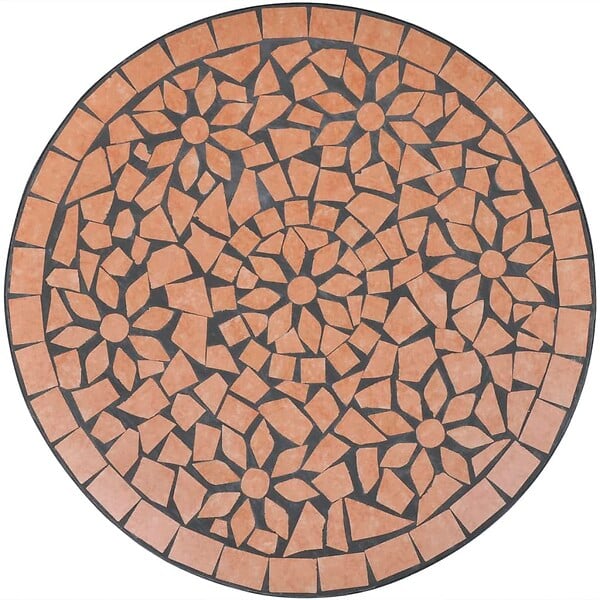 VIDAXL - vidaXL Table de bistro Terre cuite 60 cm Mosaïque - large