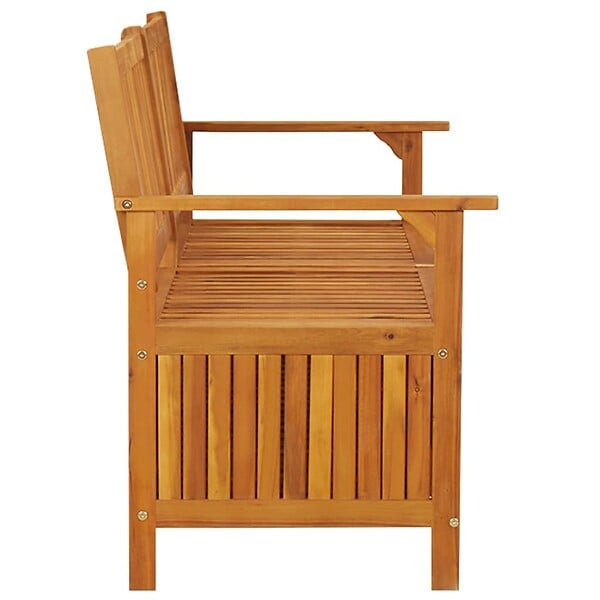 VIDAXL - vidaXL Banc de rangement 148 cm Bois d'acacia solide - large