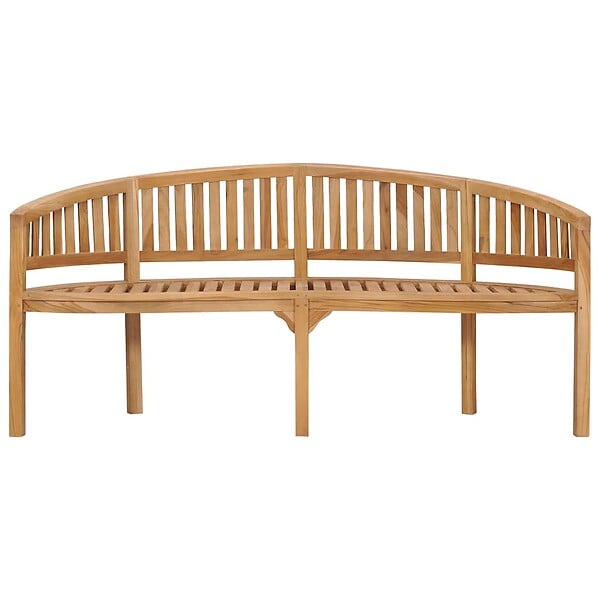 VIDAXL - vidaXL Banc de jardin en forme de banane 180 cm bois de teck solide - large