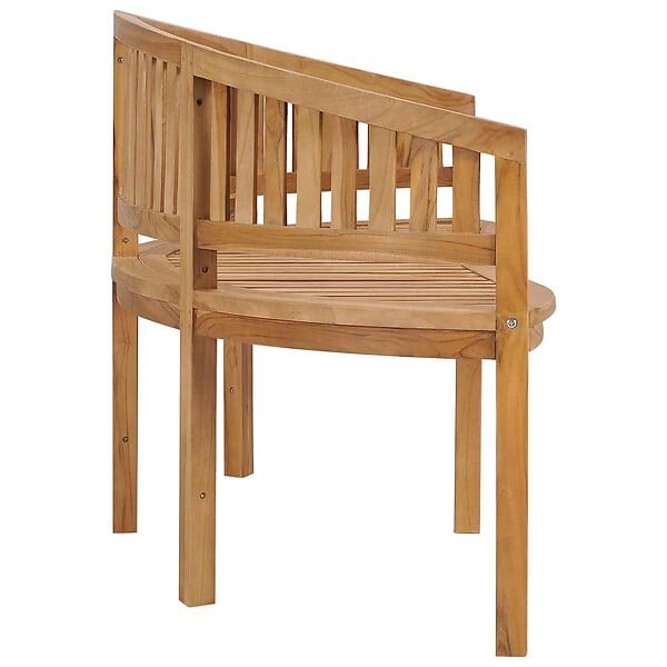 VIDAXL - vidaXL Banc de jardin en forme de banane 180 cm bois de teck solide - large