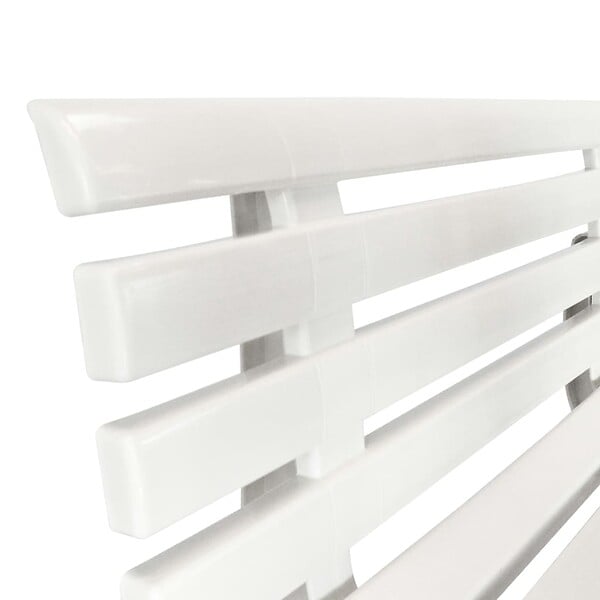 VIDAXL - vidaXL Banc de jardin 145,5 cm Plastique Blanc - large