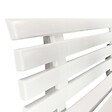 VIDAXL - vidaXL Banc de jardin 145,5 cm Plastique Blanc - vignette