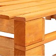VIDAXL - vidaXL Banc d'angle palette de jardin bois marron miel - vignette