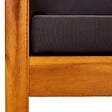 VIDAXL - vidaXL Banc de jardin avec auvent et repose-pieds Bois d'acacia solide - vignette