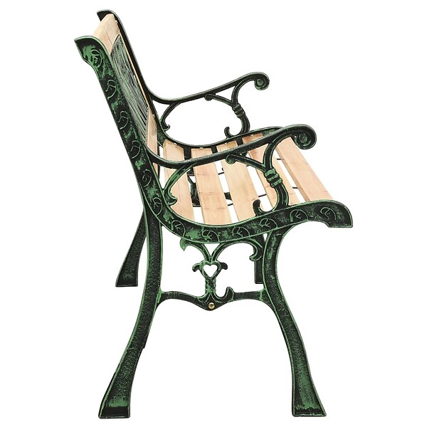 VIDAXL - vidaXL Banc de jardin 122 cm fonte et bois de sapin massif - large