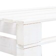 VIDAXL - vidaXL Banc palette de jardin bois gris blanc - vignette