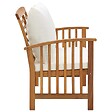VIDAXL - vidaXL Banc de jardin avec coussins 119 cm Bois solide d'acacia - vignette