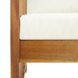 VIDAXL - vidaXL Banc de jardin avec coussins 119 cm Bois solide d'acacia - vignette