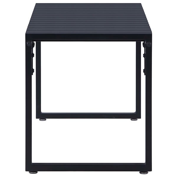 VIDAXL - vidaXL Banc de jardin 120,5 cm Panneau PS Noir - large